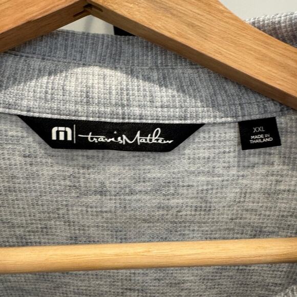 Travis Mathew Long Sleeve Performance Polo Gray XXL - Picture 3 of 13